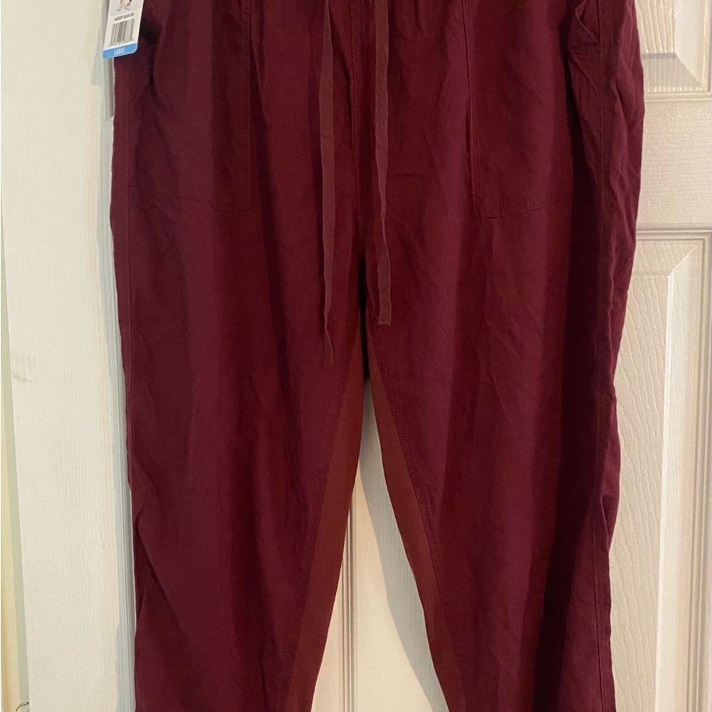 Seven7 Ladies  Deep Burgundy Joggers